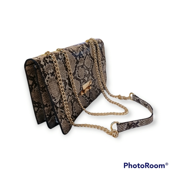 BCBG Snakeskin Chain Purse - Picture 7 of 14